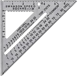 Swanson Speed® Square, 7 in. Aluminum Layout Square with Blue Book (S0101) | Made in the USA by Swanson Tool Company. Every Speed® Square is CNC machined to a perfect 45° and 90° corner.