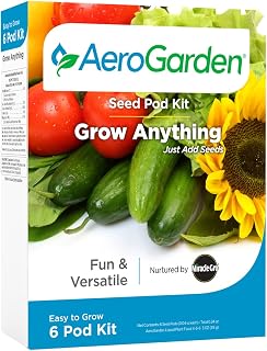 AeroGarden Grow Anything Seed Pod Kit, 6-Pod | For Growing Your Own Seeds in AeroGarden Hydroponic Indoor Gardens
