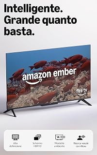 Amazon Ember 40" 2-Series with Fire TV (newest gen), HD smart TV with Alexa Remote, fast streaming, Dolby Audio, Ambient Experience, free and live TV, find TV programmes faster with Alexa+