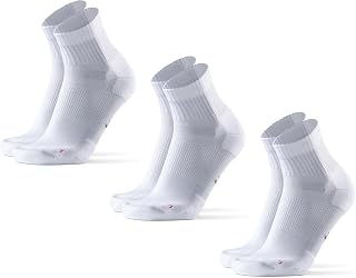 DANISH ENDURANCE Running Socks for Men & Women, Quarter Socks, 3 & 5-Pack