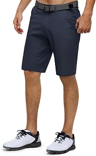 33,000ft Men's 11 Inch Golf Shorts UPF 50+ Short Golf Trousers with 5
