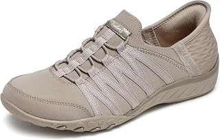 Skechers Women's Breathe-Easy Roll-with-Me Slip-in Trainer