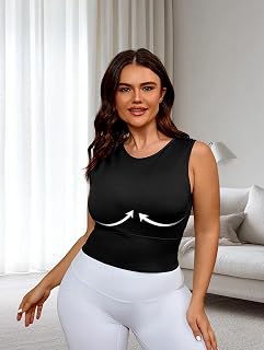 Plus size tank bra for women, open back, waist support, lift enhancement, comfortable fit, great for casual and workout wear