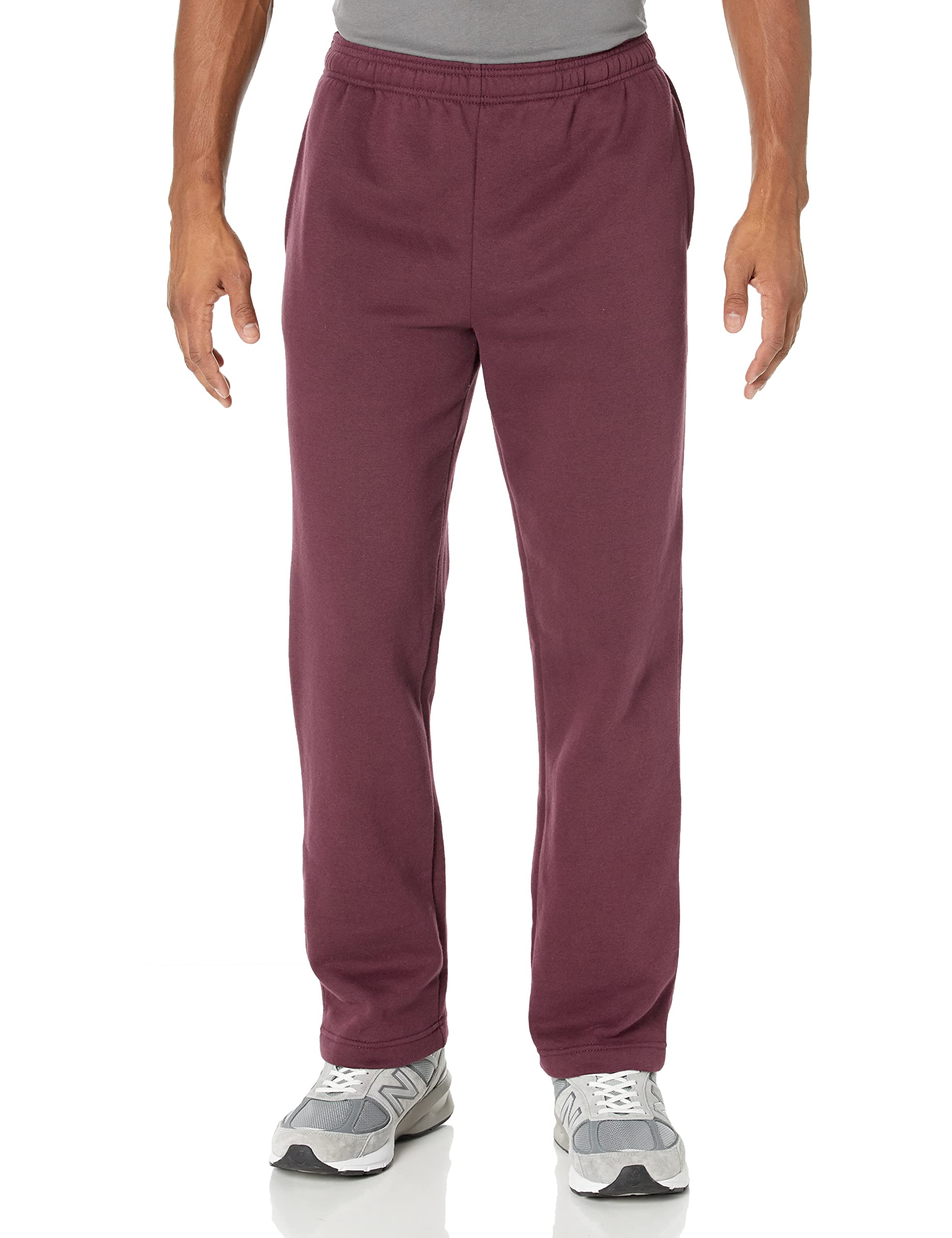 Amazon Essentials Men's Fleece Open Bottom Sports Trousers (Available in Extra P