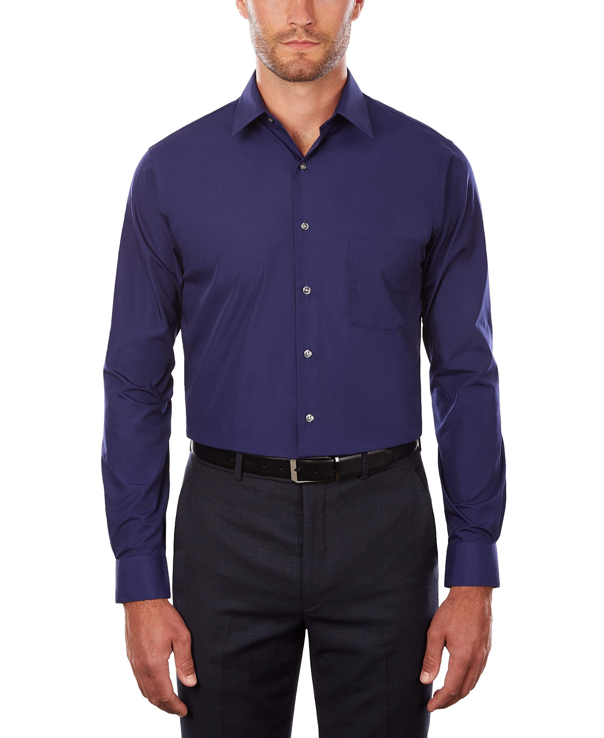 Van Heusen Big and Tall Poplin Dress Shirt Tall Fit Men's Dress Shirt (Pack of 1