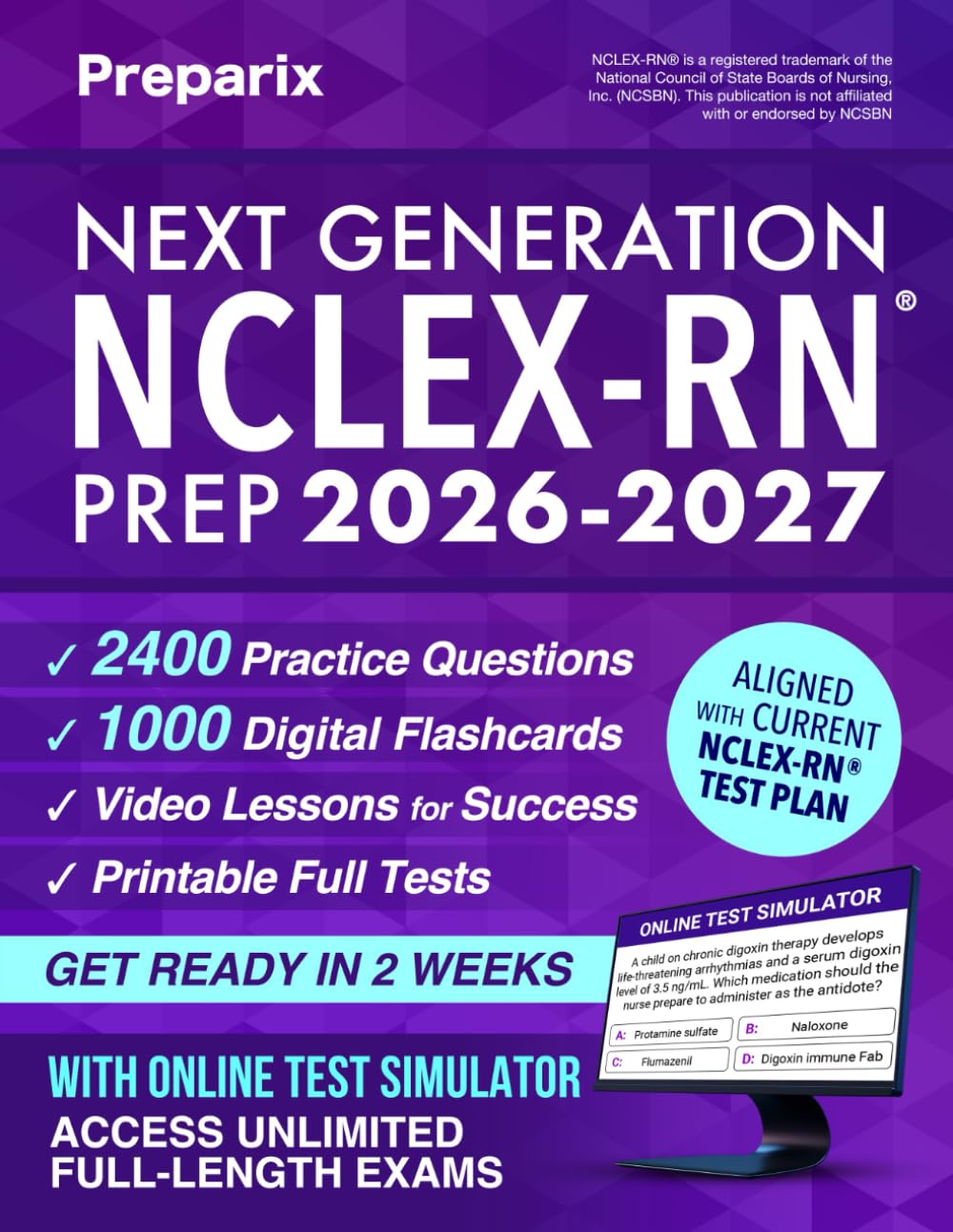 Next Generation NCLEX-RN® Prep: Complete and stress-free guide with examination 