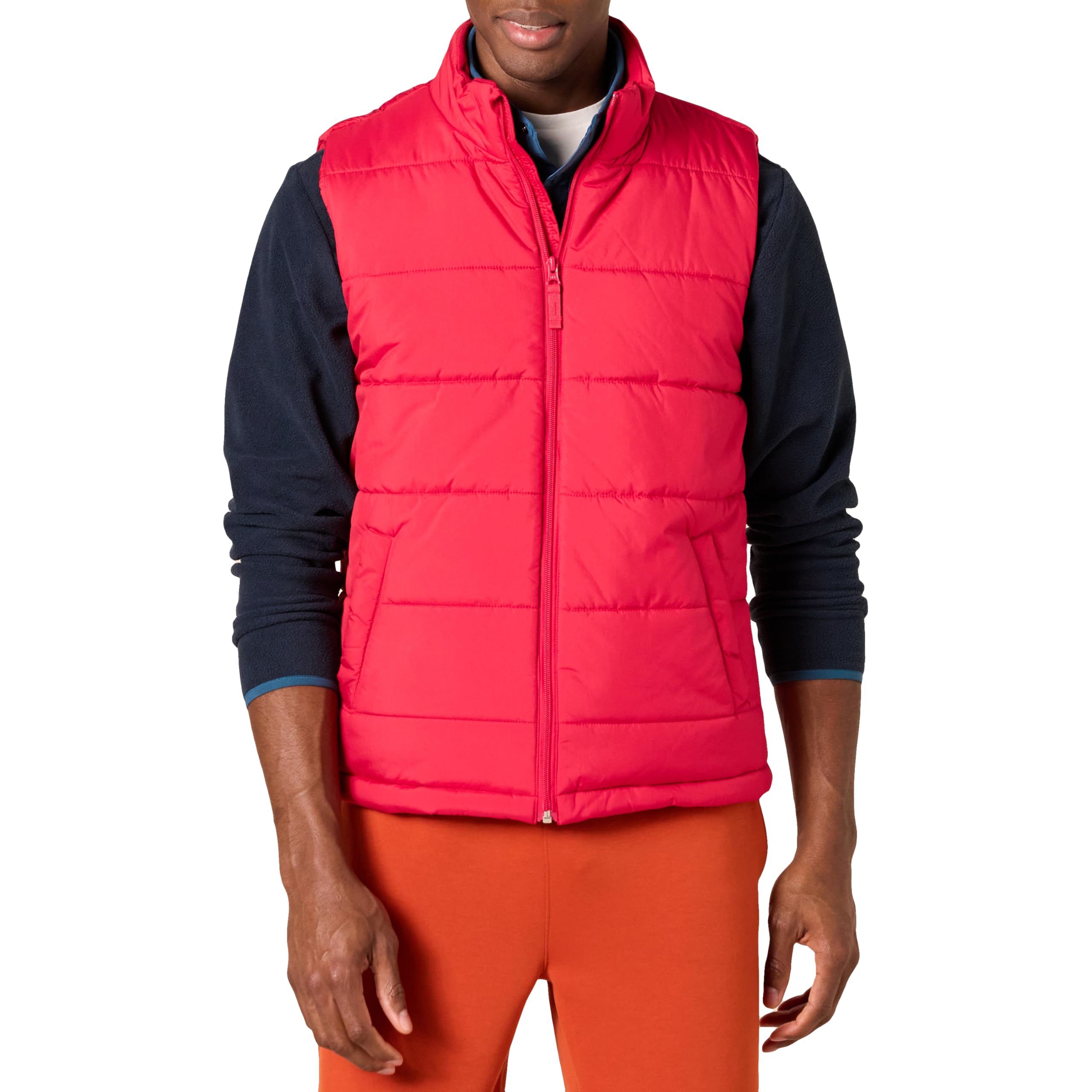 Amazon Essentials mens Mid-weight Puffer Vest