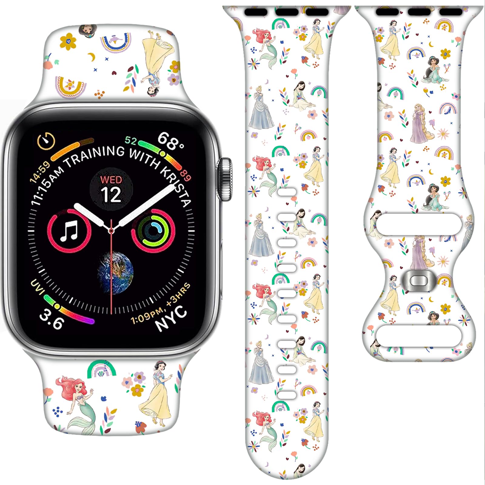 Cartoon Band Compatible with Apple Watch 38mm/40mm/41mm/42mm/44mm/45mm/46mm, Pri