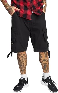 Brandit Savage Short Trousers with Belt Cargo Vintage Short Army Bermuda Shorts