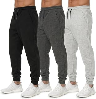 Men’s Sweatpants 3 Pack Joggers for Men - Athletic Sweatpants for Men with Pockets Workout Pants