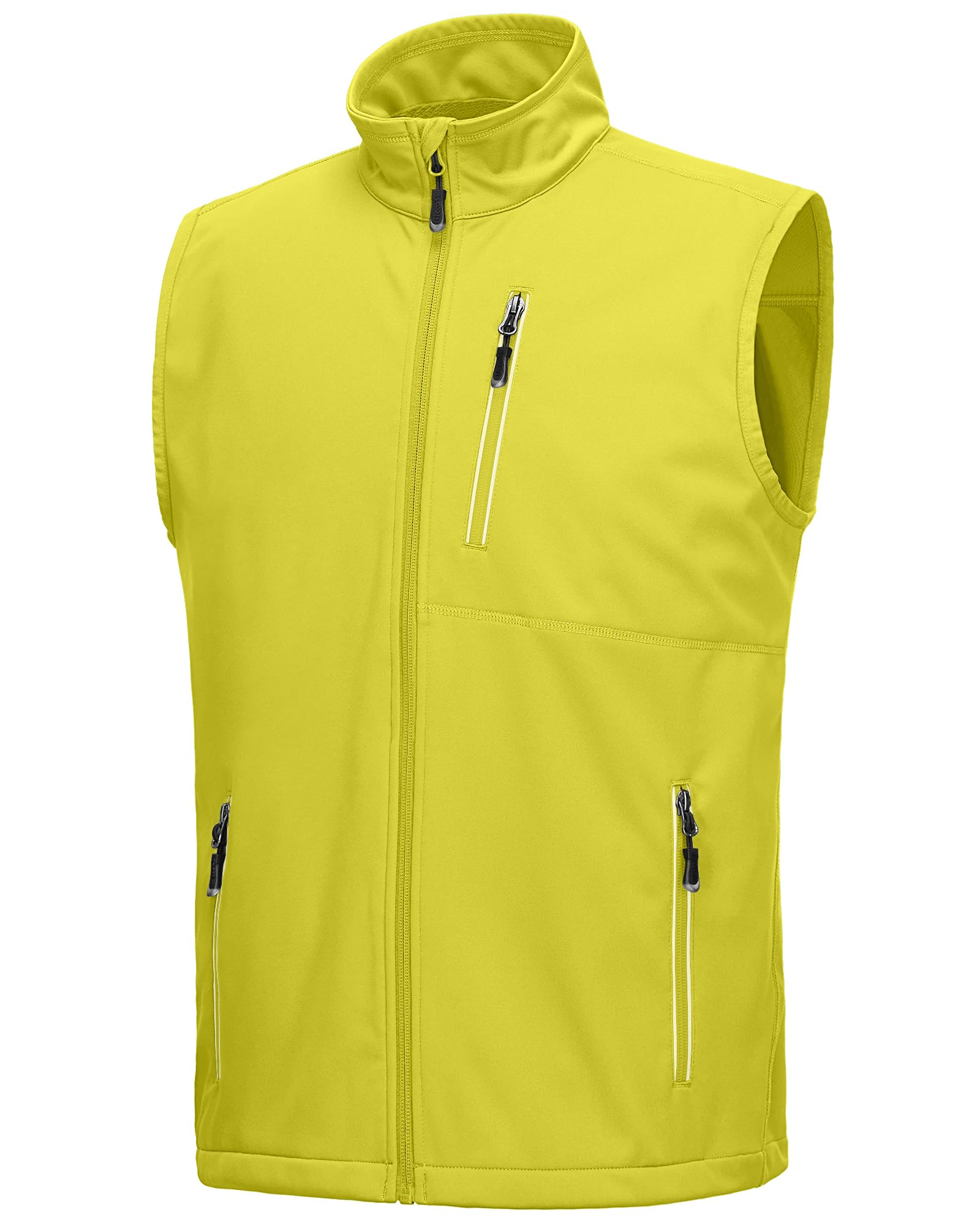 33,000ft Men's Lightweight Softshell Gilet, Windproof Waterproof Outerwear Vest 