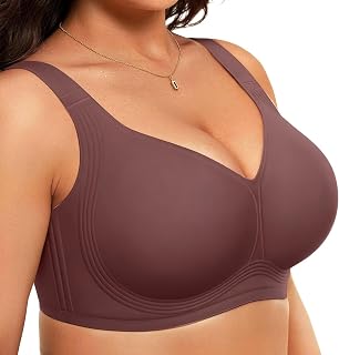 Vertvie Wireless Jelly Bras for Women Seamless Full Support Plus Size
