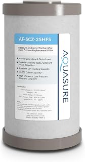 Aquasure Fortitude V2 Series Triple Purpose Sediment/Carbon/Zinc Replacement Filters (1, Standard)