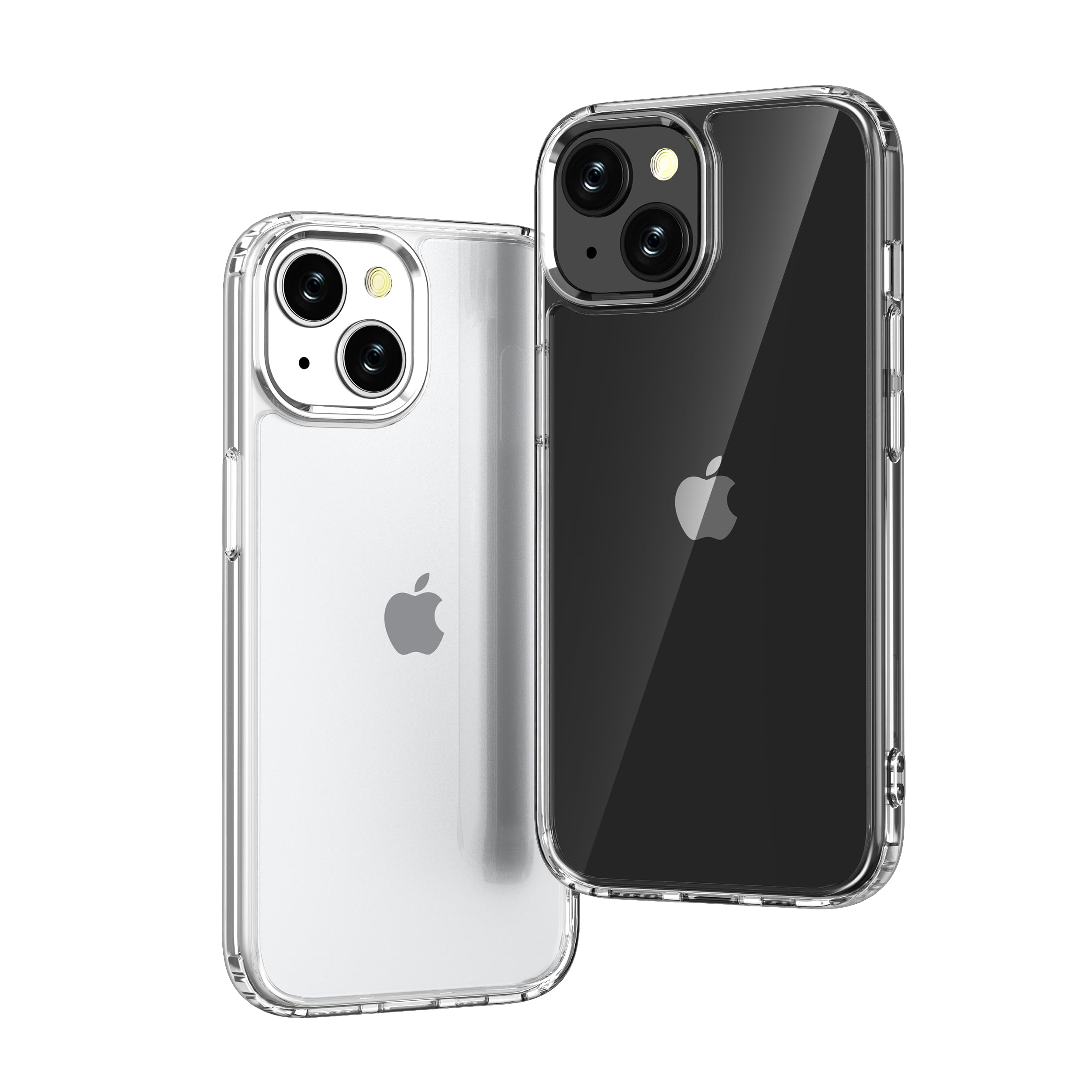 ONES for iPhone 15 Plus Slim Case Clear, [PC + TPU Hybrid][Military-Grade Drop P