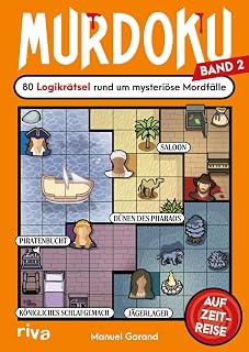 Murdoku 2: Auf Zeitreise – 80 Logikrätsel rund um mysteriöse Mordfälle | Löse Kriminalfälle mit Sudoku und Logicals. Kniffliges Geschenk für Rätselfans zu Geburtstag und Weihnachten
