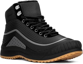 ulogu Snow Boots for Men Women丨Insulated Waterproof Fur Lined Booties丨Non Slip Lightweight Winter Shoes