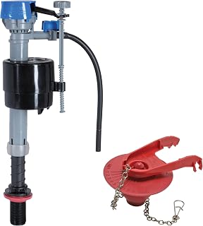 Fluidmaster K-400H-039 Toilet Fill Valve & 2-Inch Flapper Repair Kit | Includes high-performance fill valve and adjustable 2 in. flapper, Helps fix running or slow-filling toilets
