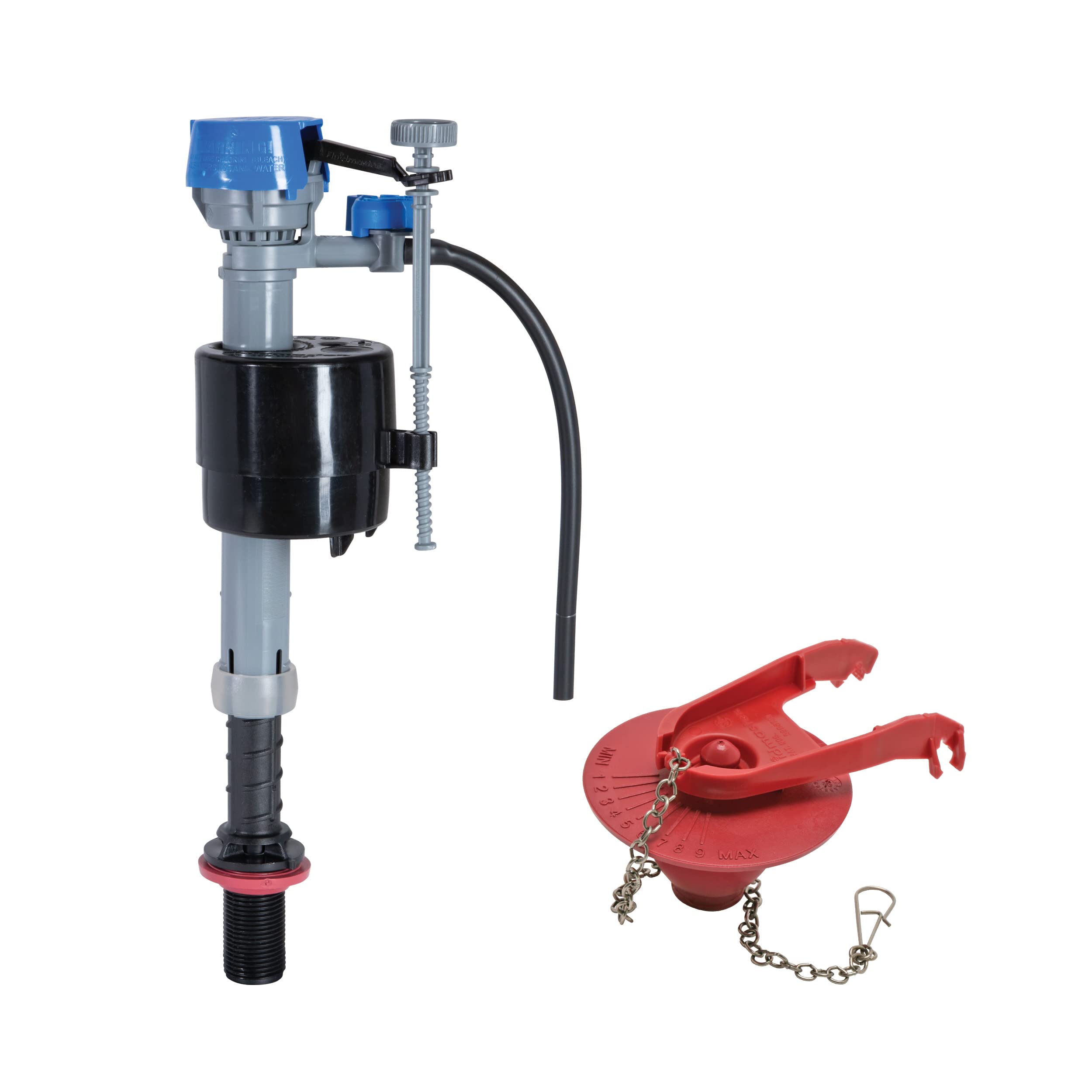 Fluidmaster K-400H-039 Toilet Fill Valve & 2-Inch Flapper Repair Kit | Includes 