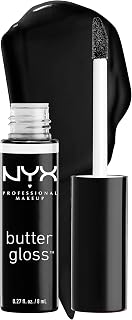 NYX PROFESSIONAL MAKEUP Butter Gloss, Non-Sticky Lip Gloss - Licorice (Black)