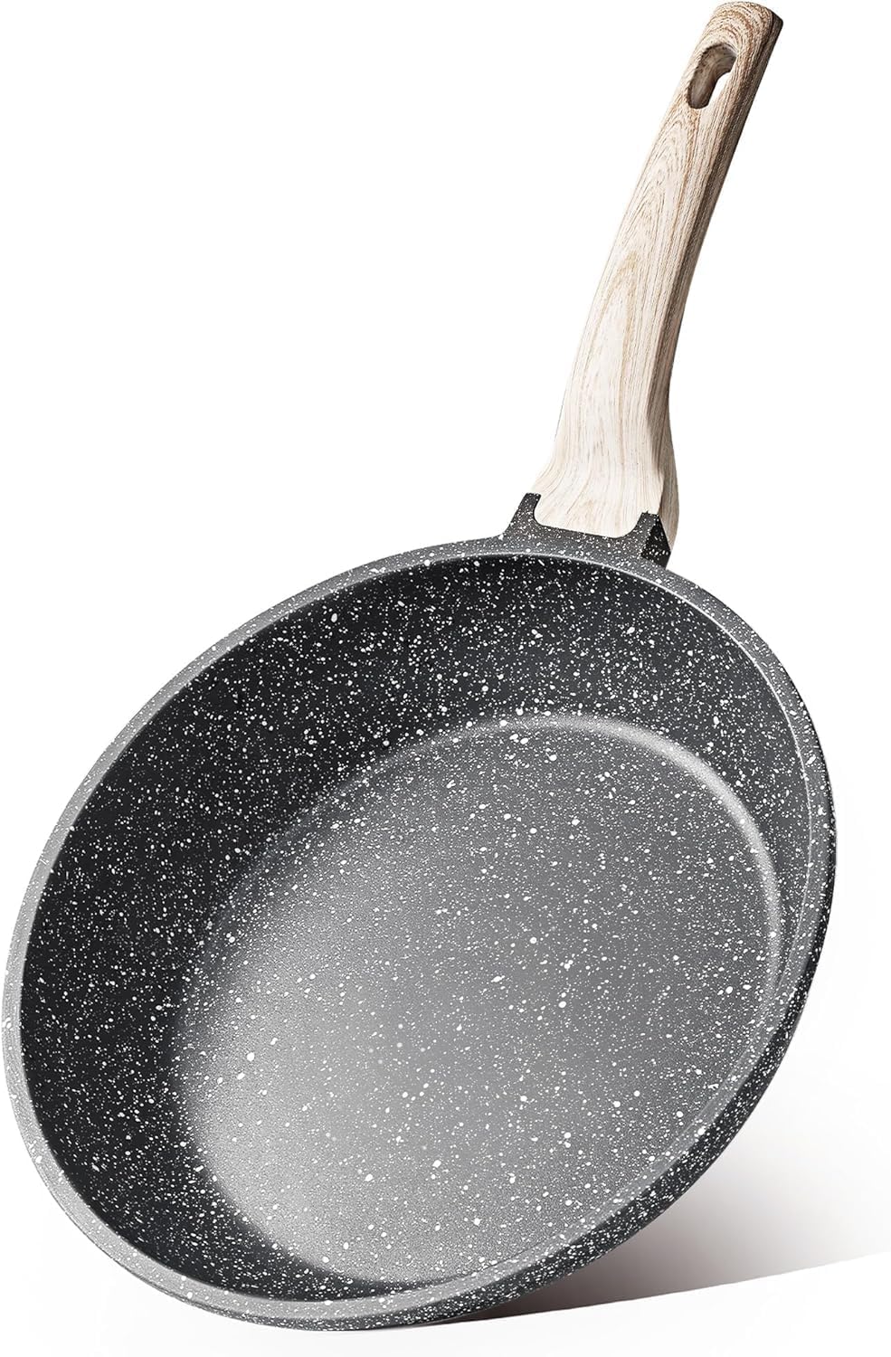 CAROTE Nonstick Frying Pan, 8 Inch Classic Granite Skillet | Kitchen Healthy Non