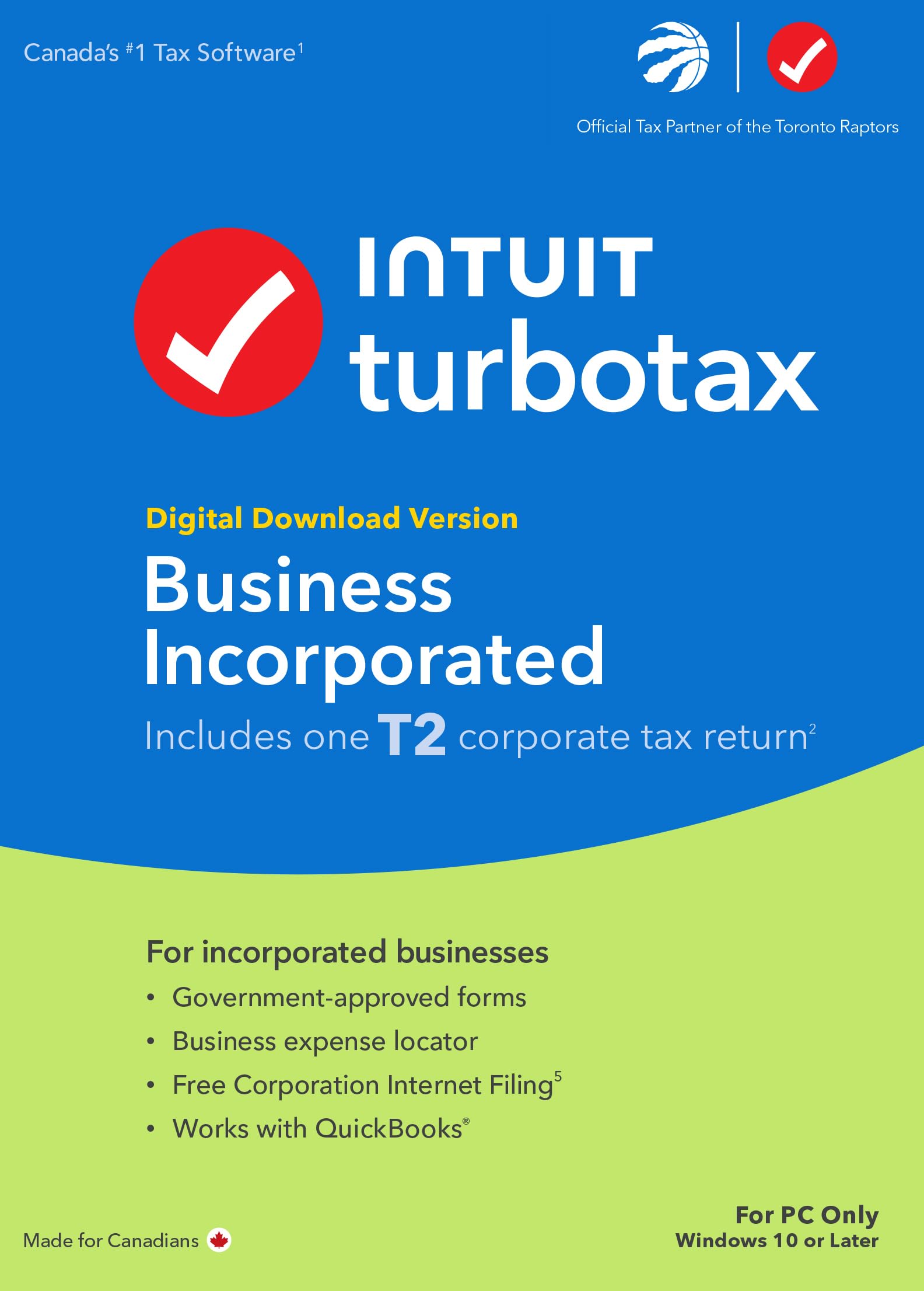 TurboTax Business Incorporated 2023 - English - Windows - Digital Download