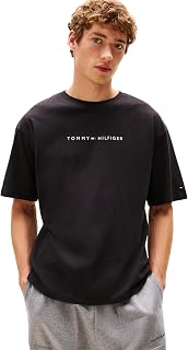 Tommy Hilfiger Men's Logo Round Neck Short Sleeve T-Shirt
