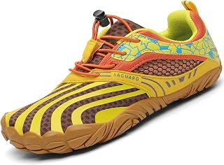 SAGUARO Kids Barefoot Trail Shoes Girls Breathable Minimalist Trainers, 24-36 EU