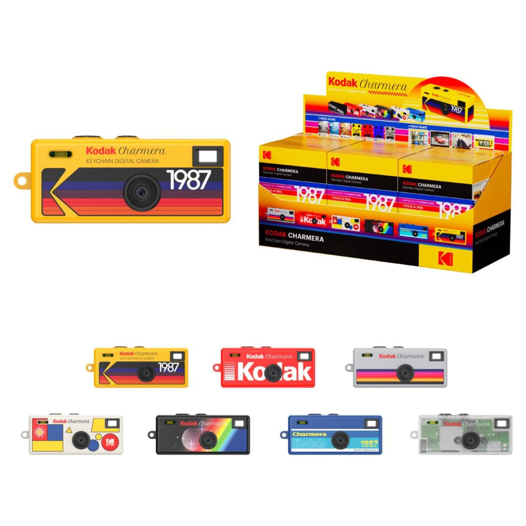 KODAK CHARMERA Keychain Digital Camera Blind Box Single Box (1PC),Mini Camera,Di
