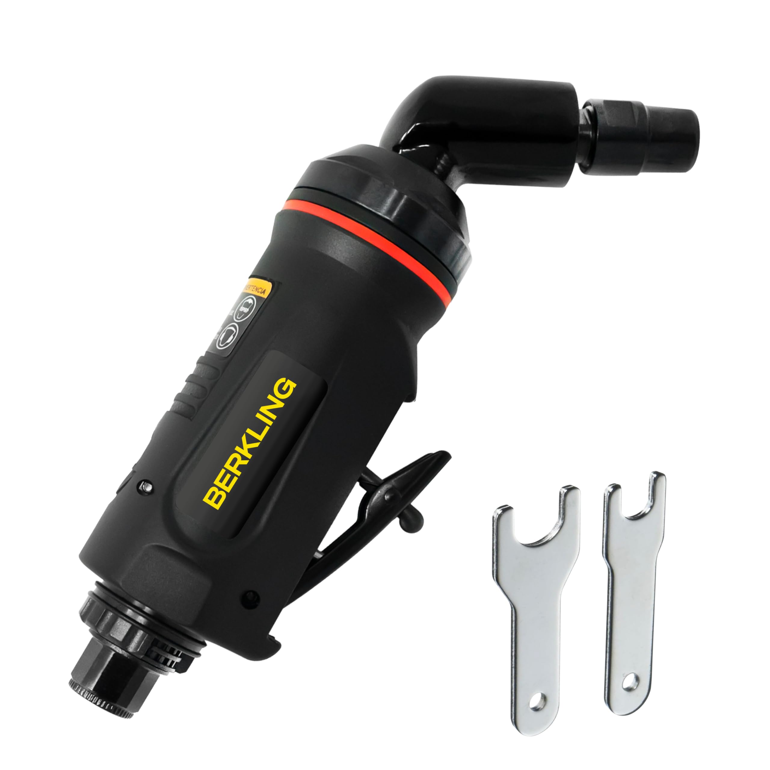 Berkling BT 6323 1/4in Angle Air Die Grinder, 115 Degree, 18,000 RPM | 0.5HP Mot