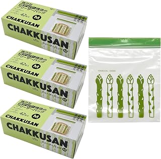 Chemical Japan Storage Bags, M, 126 Pieces, Freeza Bag (Set of 42 Sheets x 3), Securely Sealed W Zipper, 7.5 inches (19 cm), Clear