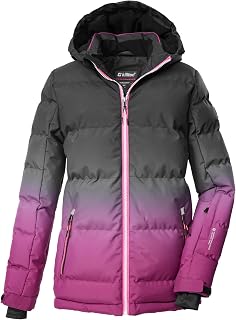 killtec Ksw 330 Grls Ski Qltd Jckt Ski Jacket/Padded Ski Jacket with Hood and Snow Protection Girls