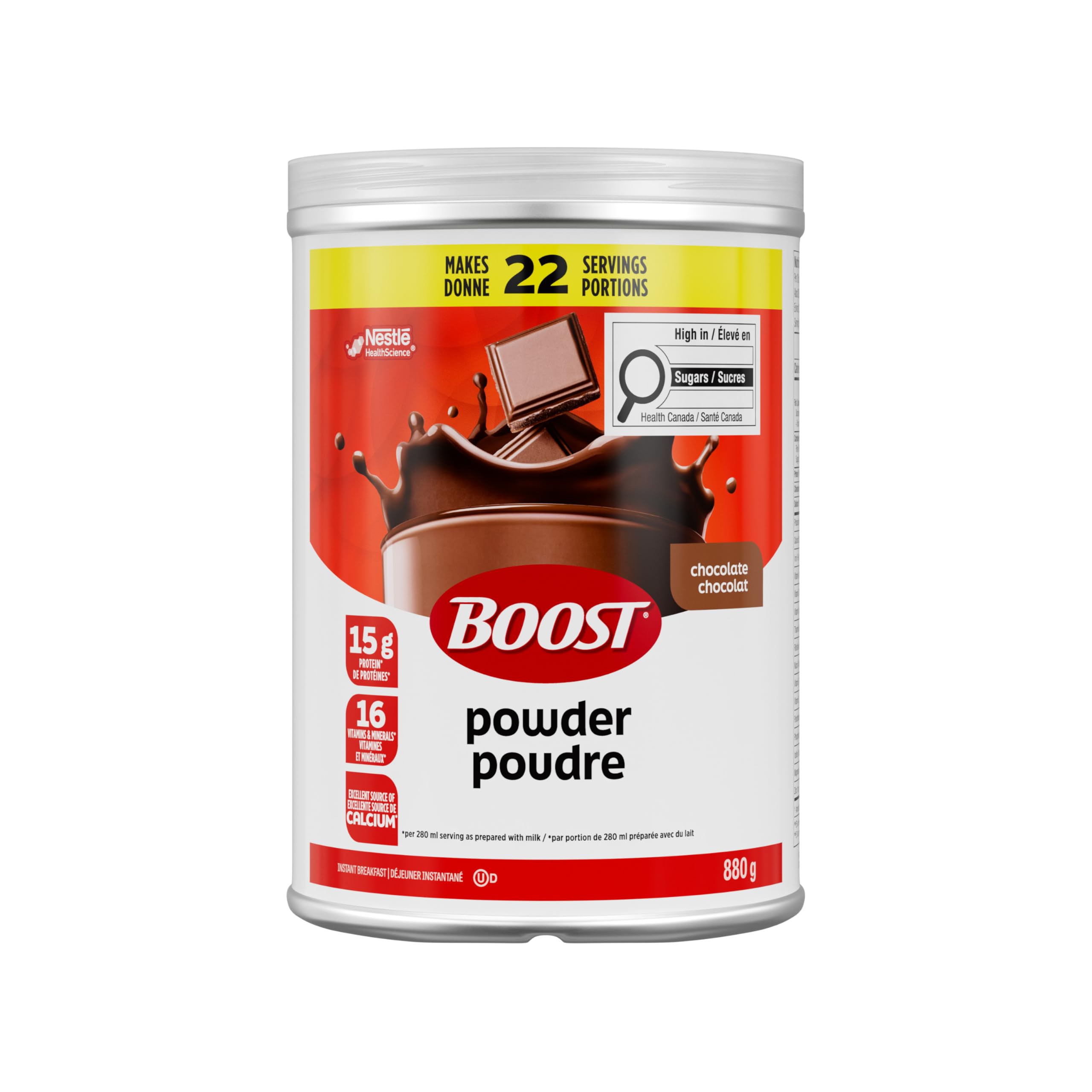BOOST Instant Breakfast Powder, Chocolate, Drink Mix, 880 g