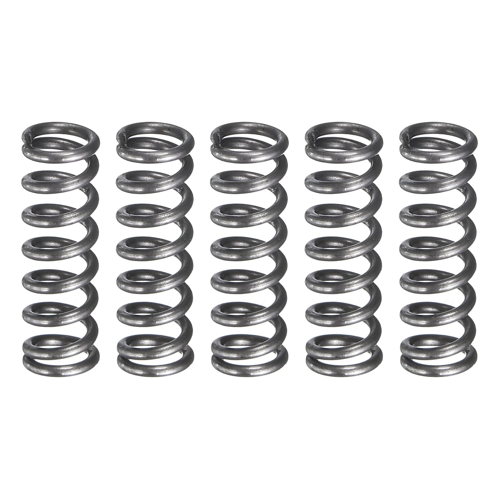 uxcell 5Pcs Compression Spring, 5mm OD, 0.8mm Wire Size, 15mm Free Length, Sprin
