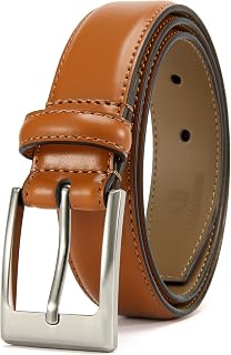 CHAOREN Dress Kids Belt - 1 1/8" Leather Boys Belt for School Uniform | Sturdy Buckle, Durable Leather, Classic Style, Fit for School Uniforms and Everyday Wear