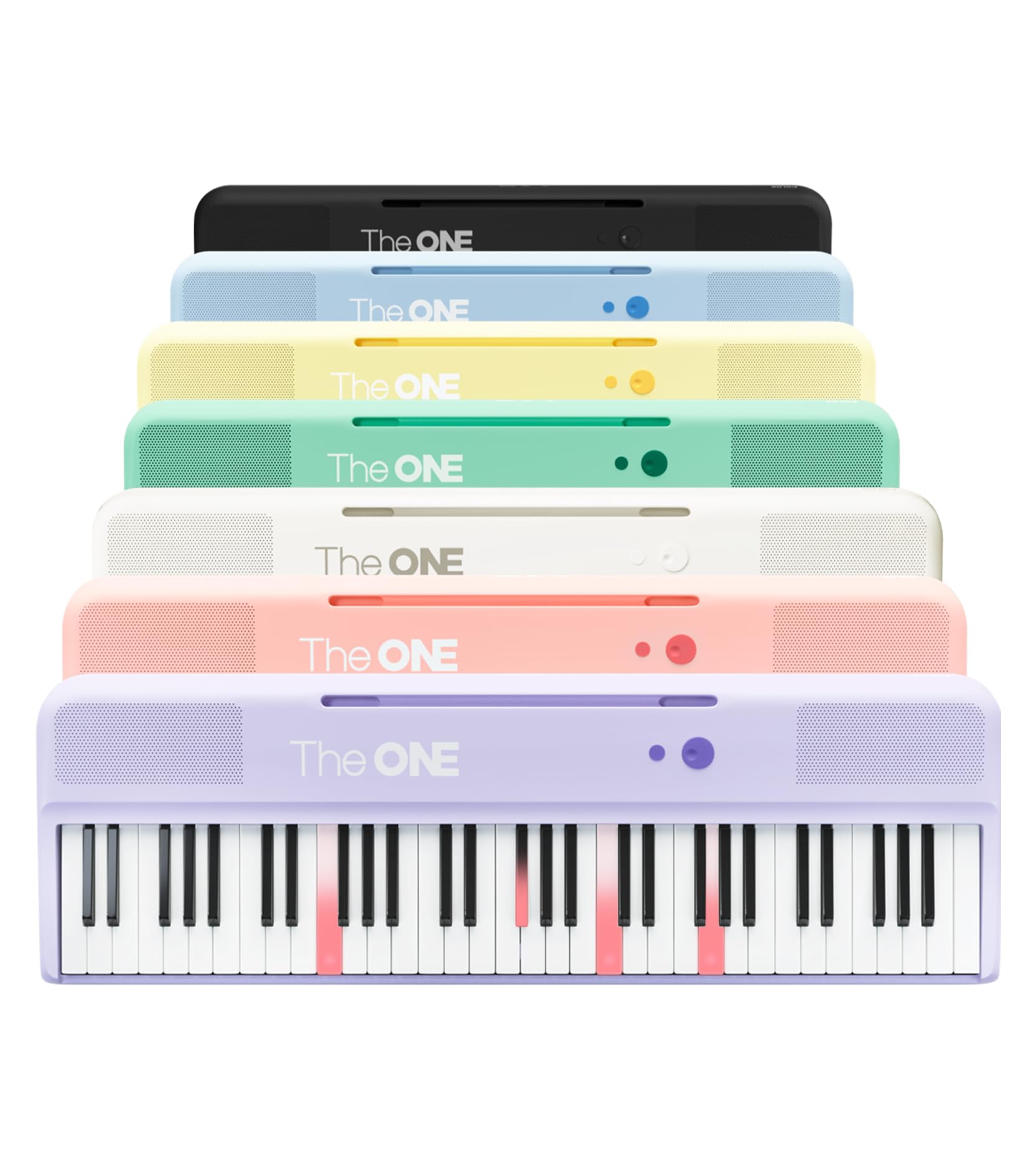 The ONE Smart Keyboard COLOR 61 Lighted Keys Piano Keyboard, Electric Piano for 