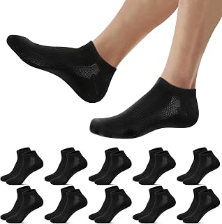 Falechay 10 Pairs of Trainer Socks Men Women Cotton Short Trainer Socks