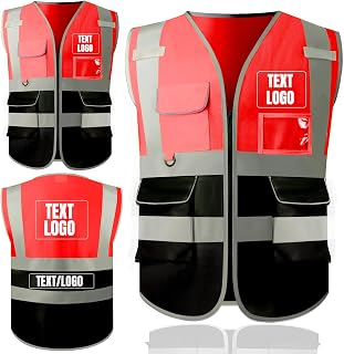Custom Safety Vest Personalized for Women,Custom vest,Men High Visibility Security …