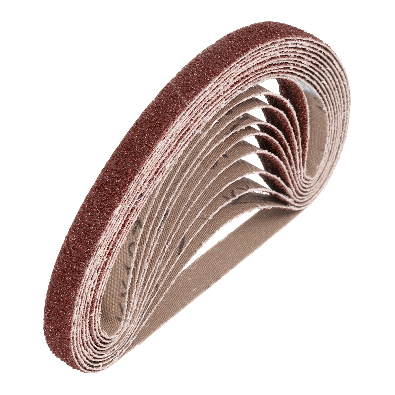 HARFINGTON 3/4 x 18 Inch Sanding Belts, 10 Pcs 36 Grit Aluminum Oxide | Abrasive