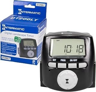 Intermatic DT200LT Digital Astronomic Landscape Timer, Indoor/Outdoor 3R | Precision Astronomic Control Outdoor in 3R Enclosure and for Indoor Lighting, Simple Setup with Self-Adjusting Sunrise/Sunset