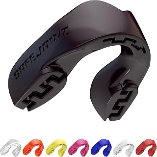 SAFEJAWZ Mouth Guard, Slim Fit Gum Shield for Adult & Junior with Case