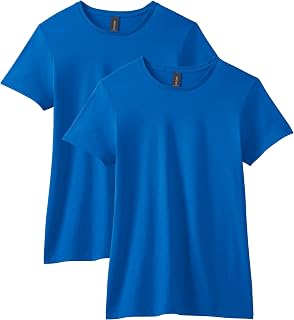 Gildan Fitted Cotton T-Shirt, 2-Pack Women's T-Shirt (Pack of 2)