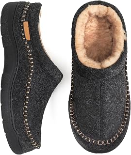 Zigzagger Men's Slip On Moccasin Slippers Indoor Outdoor