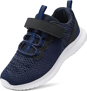 RUNSIDE キッズスニーカー 軽量テニスシューズ 男の子と女の子向け