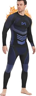 MEETYOO Men’s Thermal Underwear Set, Wicking Long Johns Quick Dry Base Layer Sport Compression Suit for Workout Skiing Running Hiking
