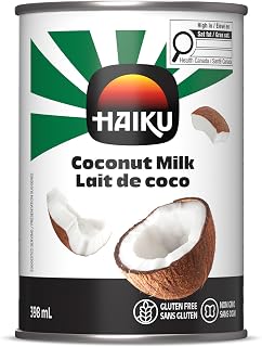 Haiku Coconut Milk, Ethically Sourced, Dairy Free, Gluten Free, 398ml | Ideal for curries, soups, sauces, desserts and beverages, ethically sourced from Thailand, dairy free, gluten free