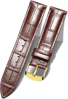 BINLUN Leather Watch Band Genuine Calfskin Replacement Watch Strap Quick Release Crocodile Pattern 10 Colors 13 Sizes for Men Women(10mm,12mm,14mm,15mm,16mm,17mm,18mm,19mm,20mm,21mm,22mm,23mm,24mm)
