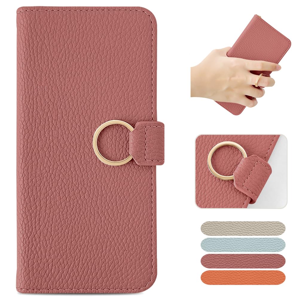 MAGICASE Wallet Style Case for iPhone 12 / 12 Pro, Ring & Strap Hole Included, M