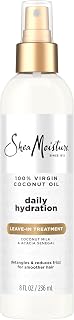 Shea Moisture 100% Virgin Coconut Oil Leave-in Treatment, 8 Ounce | For dry hair and curls - hydrates, softens, detangles, and improves manageability with 100% Virgin Coconut Oil.