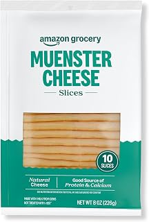 Amazon Grocery, Muenster Cheese, 8 Oz, 10 Slices