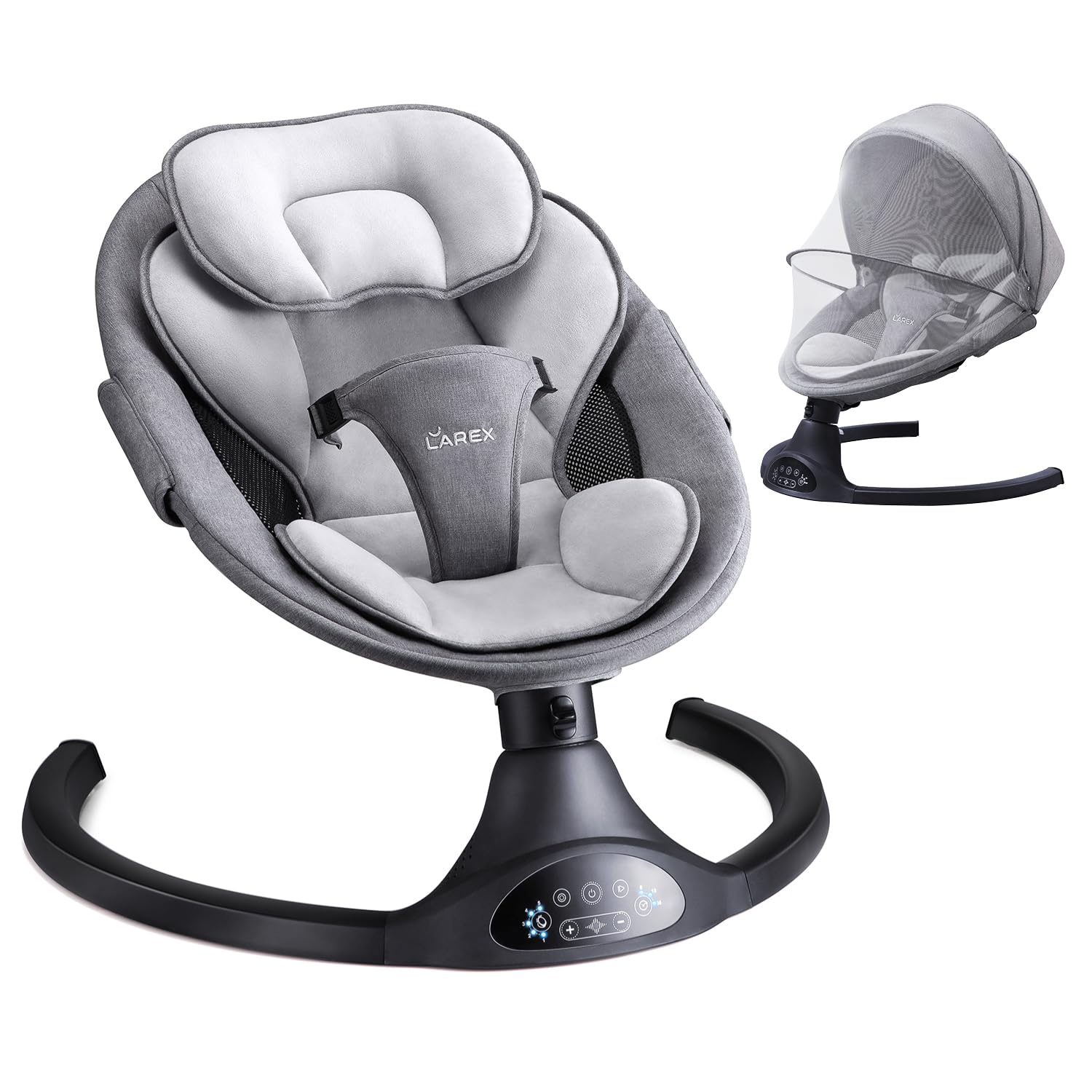LAREX Baby Swings for Infants, Electric Swing, Bluetooth & Remote Control | 5 Si